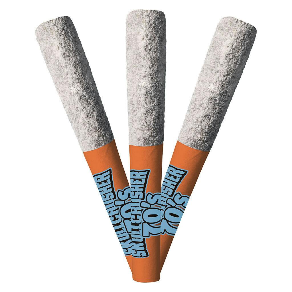 SKULLCRUSHER | Iced Peach - Quad Diamond Infused Pre-Roll | Sativa | 3x0.45g