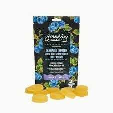 Smokiez - Fruit chews Sour Blue Raspberry 100mg - Indica/Sour