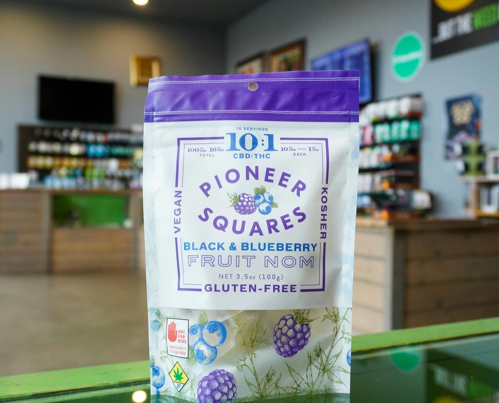 Pioneer Squares - CBD Black & Blueberry 10pk