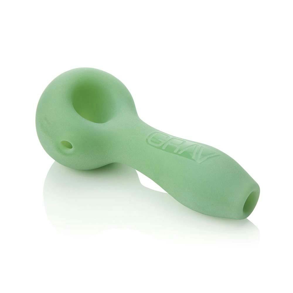 Sandblasted Spoon Mint Green