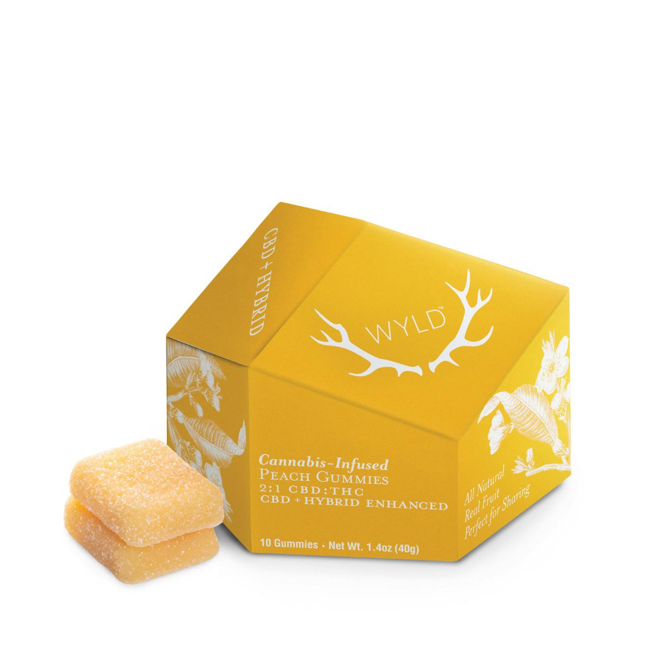 100mg:50mg Peach THC:CBD 2:1 Gumdrops