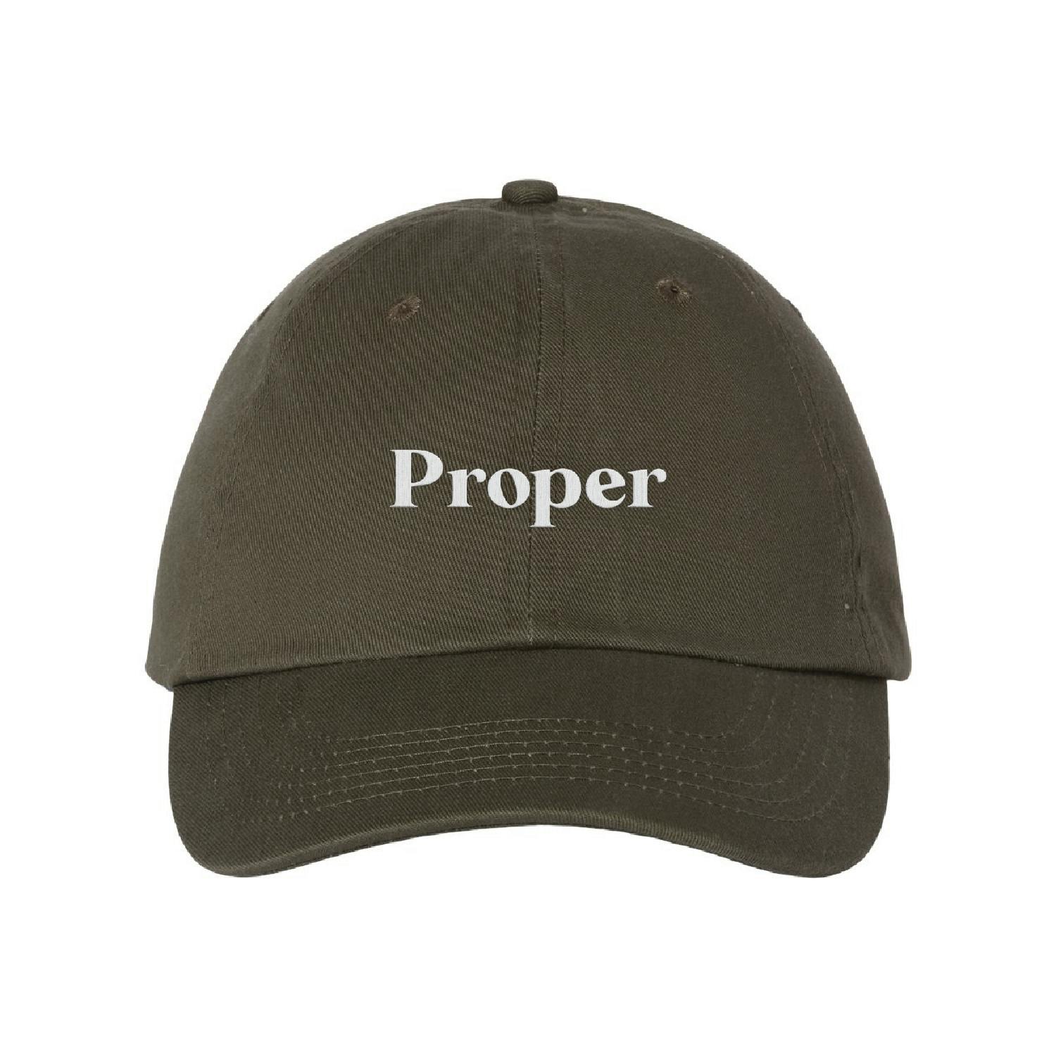 Proper Dad Cap - White
