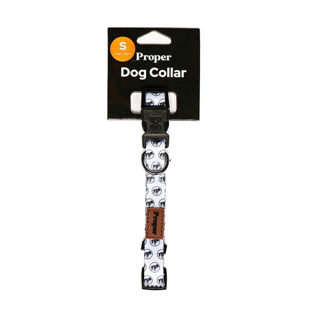 Proper Dog Collar White - Small