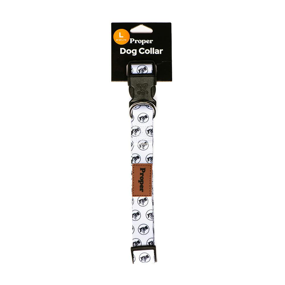 Proper Dog Collar White - Large