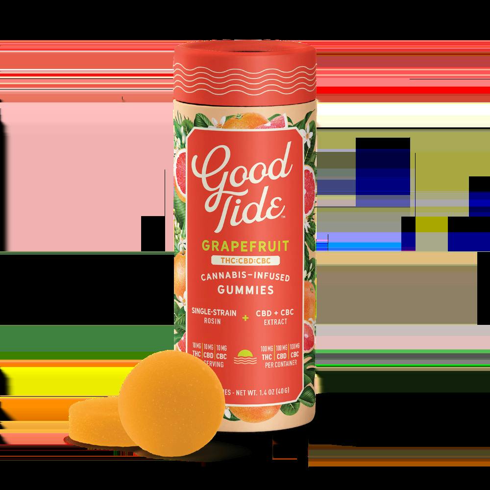 Grapefruit 1:1 THC/CBC Hash Rosin Gummies