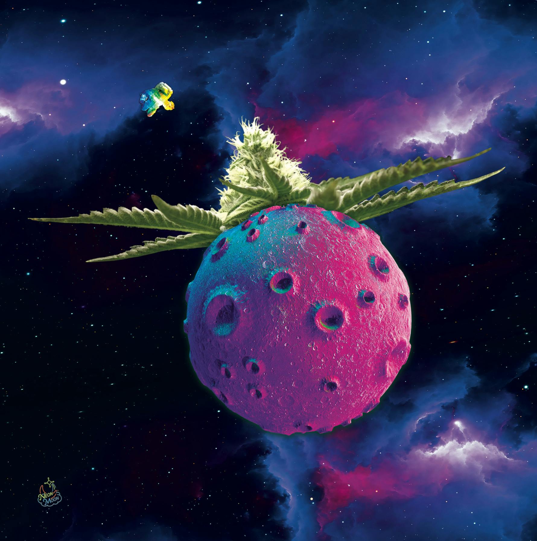 Neon Moon Canvas Print (LTD)