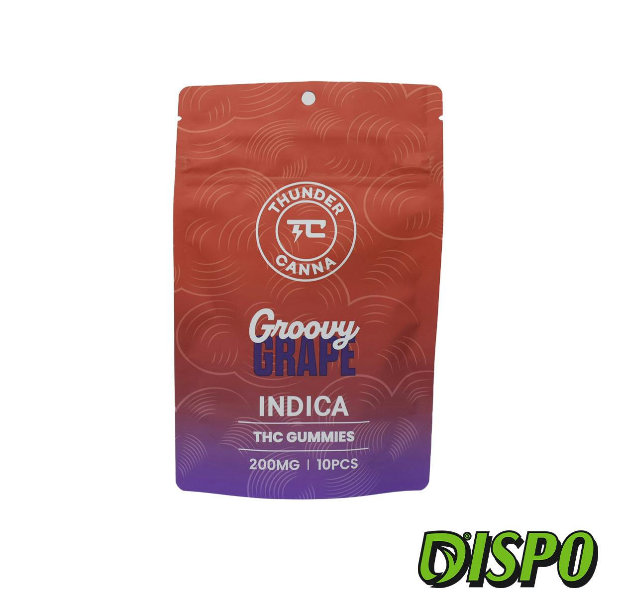 Thunder Canna - Grape 200mg Gummies