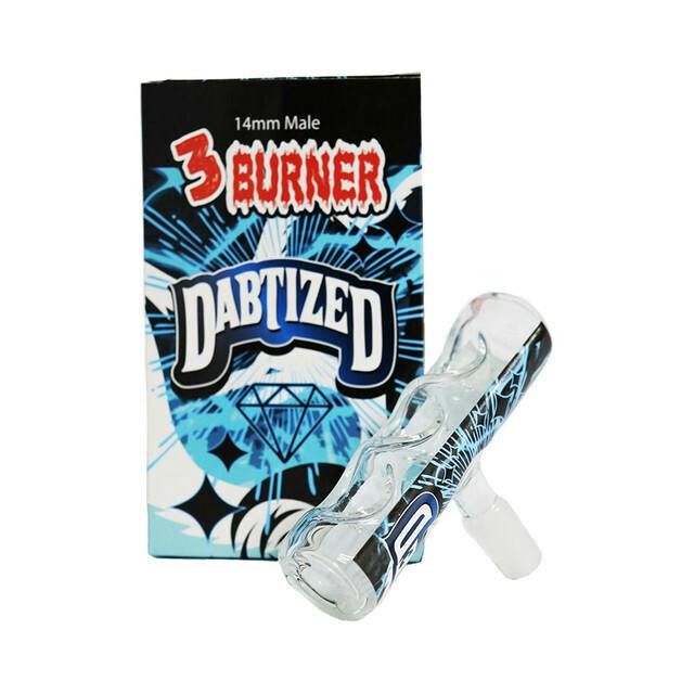 DESIGNER 3 BURNER 14MM MALE WATERPIPE BOWL