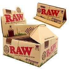 Raw - Organic Hemp Artesano Rolling Papers w/ Tips - King Size
