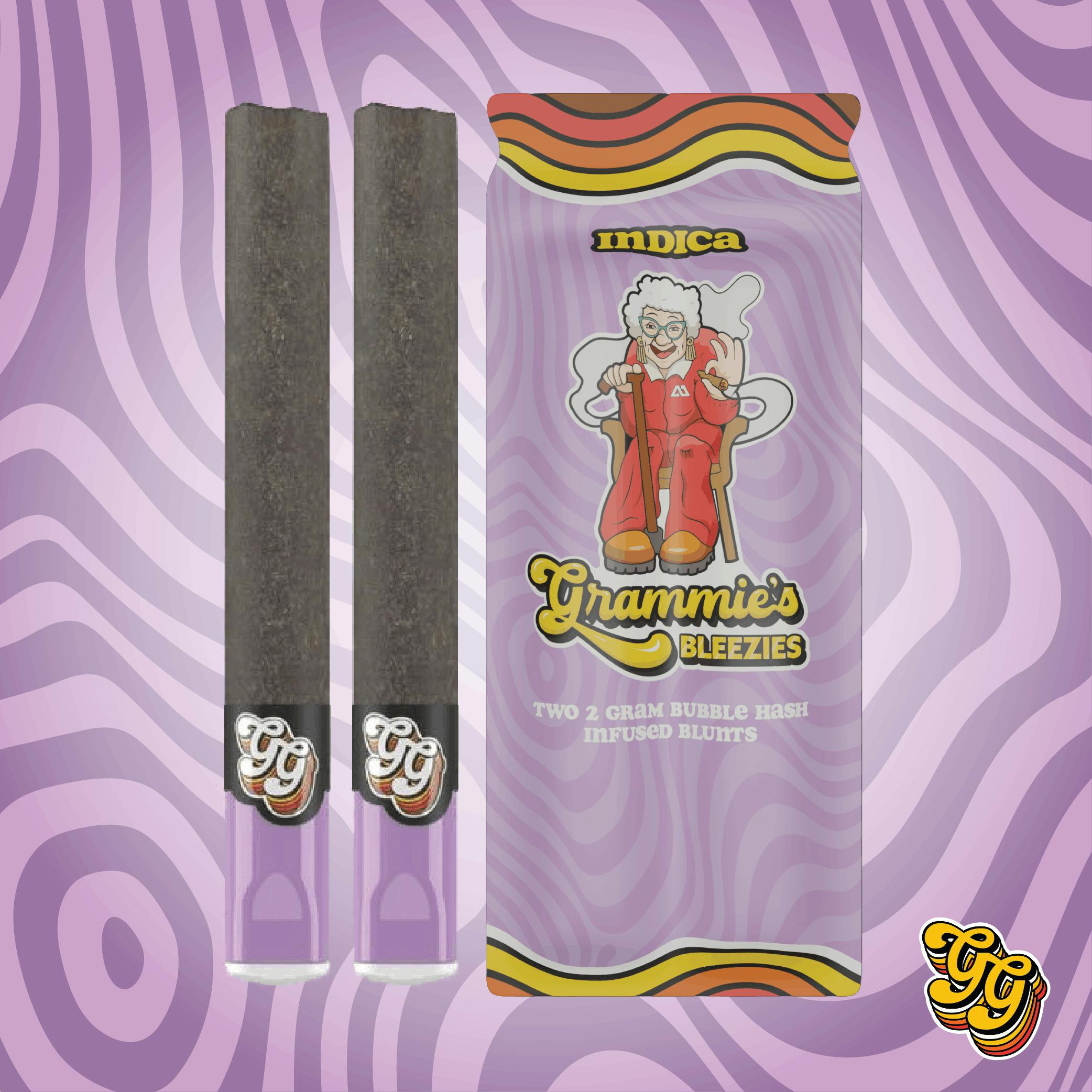 Method Labs - Bubble Hash Blunts - Cherry Whip - 2x2g Grammie's Bleezies