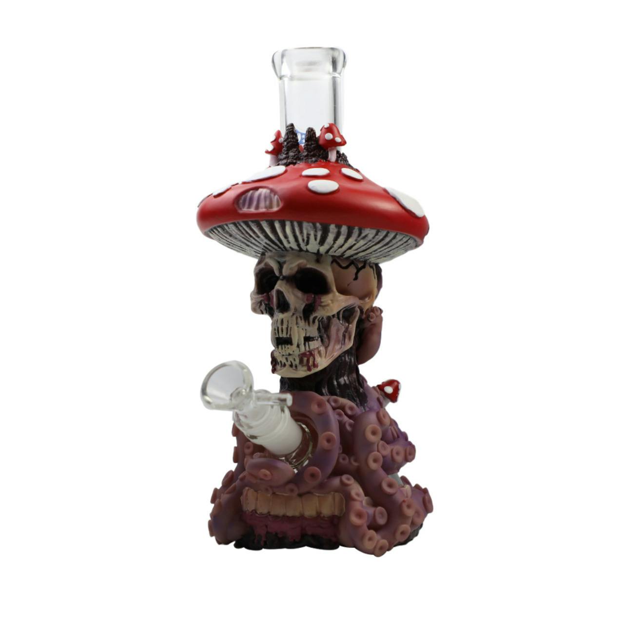 TENTACLE SKELETON DESIGN PREMIUM GLASS 10.5" WATERPIPE