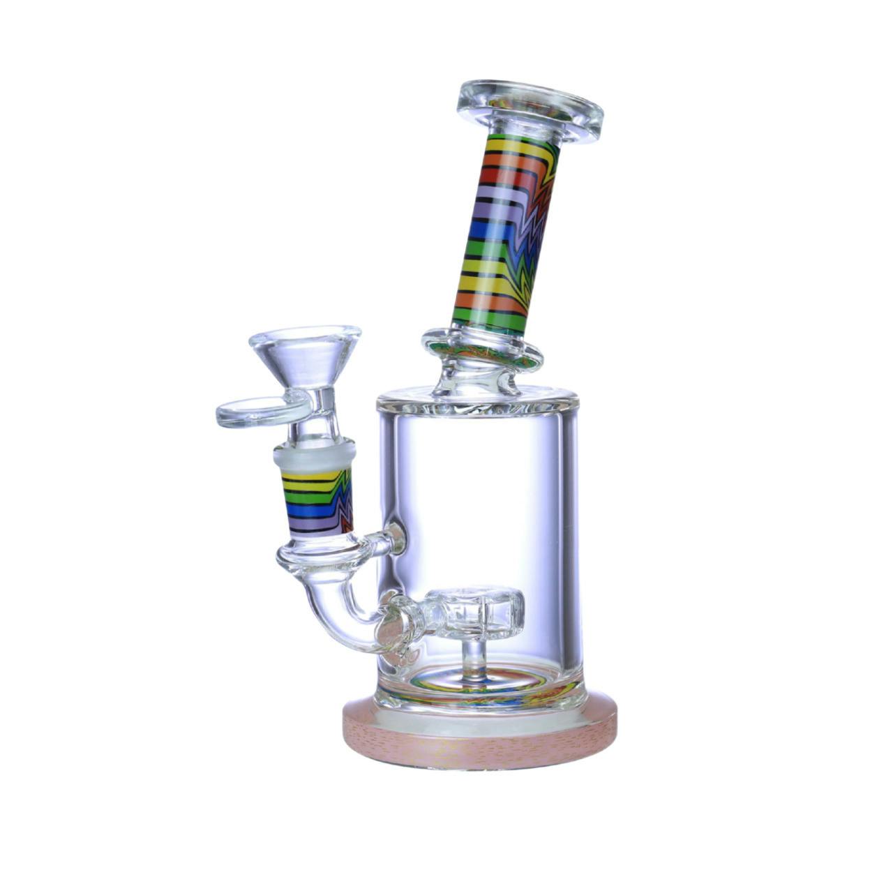 PREMIUM MINI 7" WATERPIPE TRIPLE WEG WAG DESIGN (WP-536)