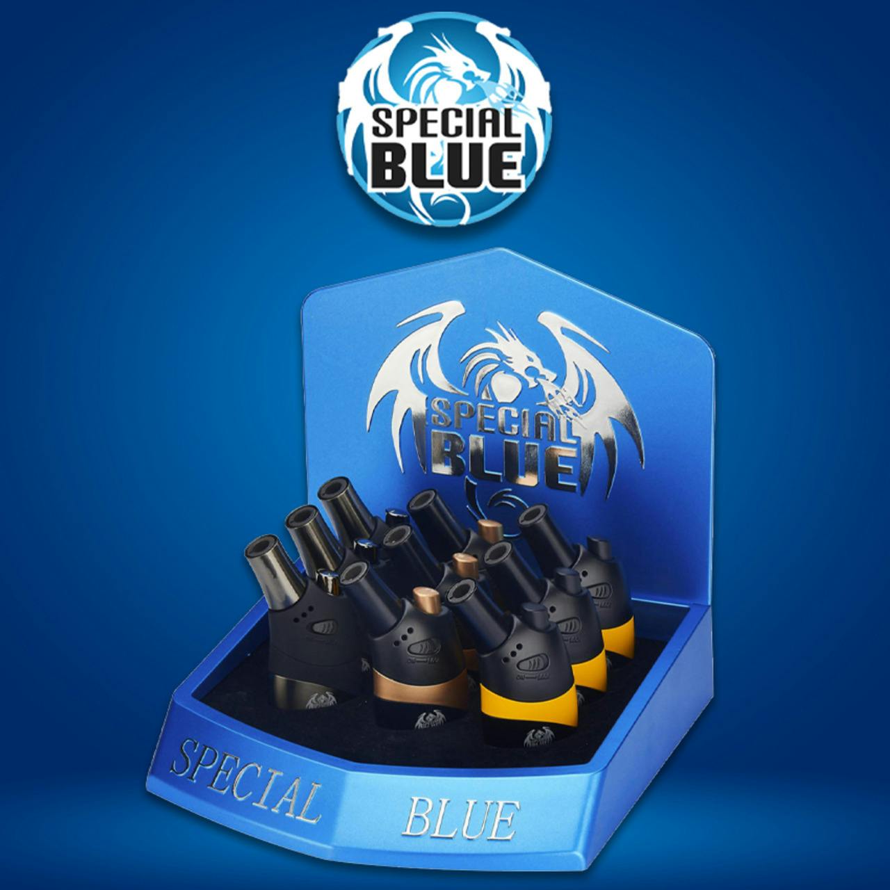 SPECIAL BLUE ROCKSTEADY TORCH DISPLAY OF 9