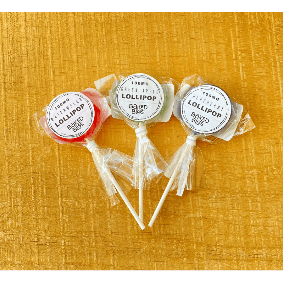 100mg Green Apple Lollipops