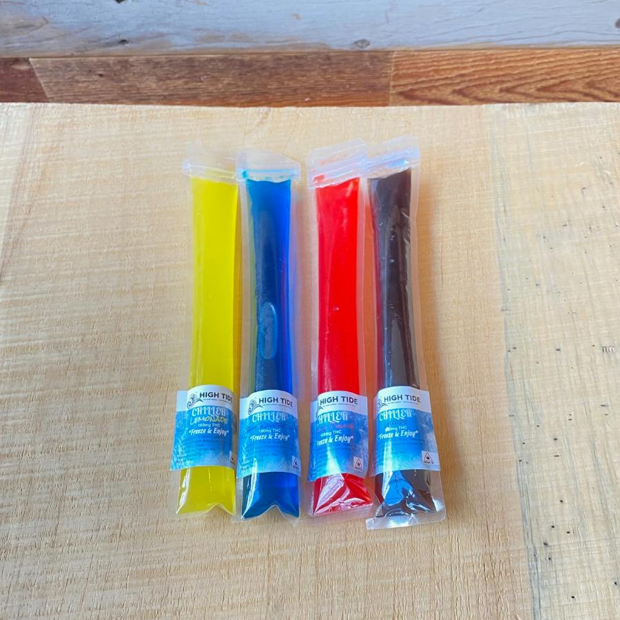 High Tide Edibles Chillers Freeze Pops Blue Raspberry 100mg