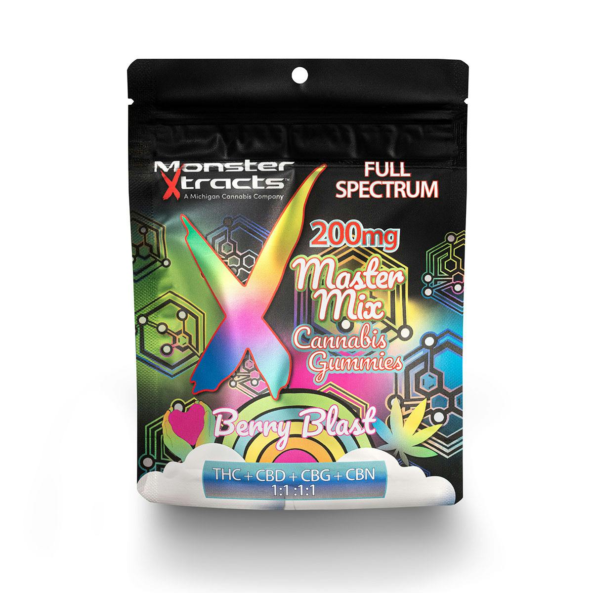MONSTER X | 200MG FULL SPECTRUM GUMMIES | BERRY BLAST