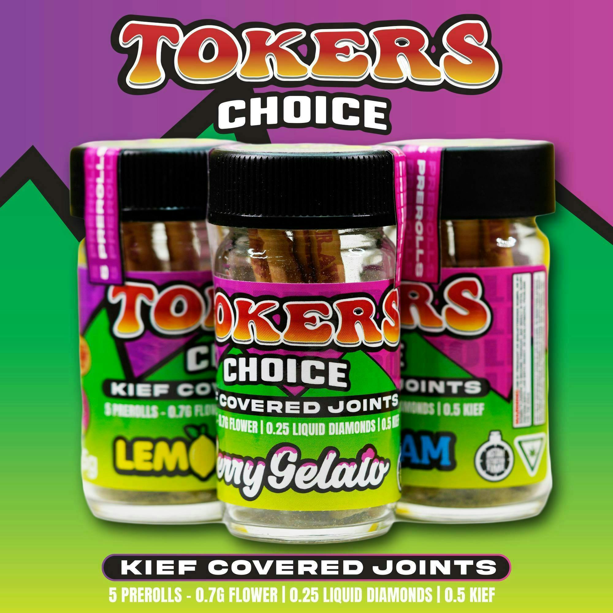 TOKER'S CHOICE | 1G TARANTULAS 5PK | GRANDADDY PURP cannabis product