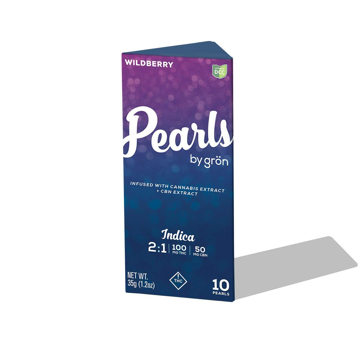2:1 Wildberry Pearls THC/CBN 110mg (indica) | Grön