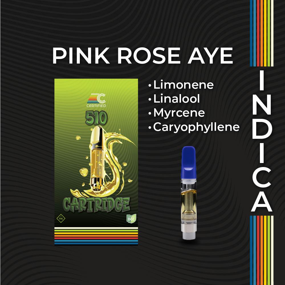 Pink Rose Aye Cart 1g (Indica) | Certified Cultivators