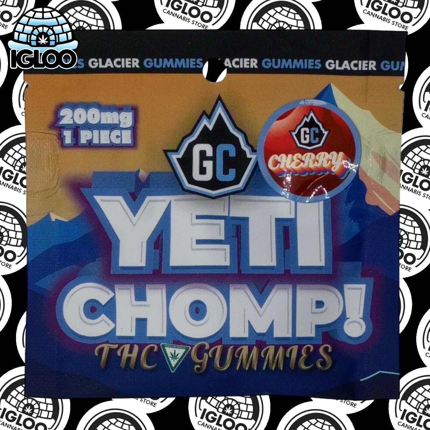 Yeti Chomp | Cherry | 200mg each | 1pk by Glacier Cannabis