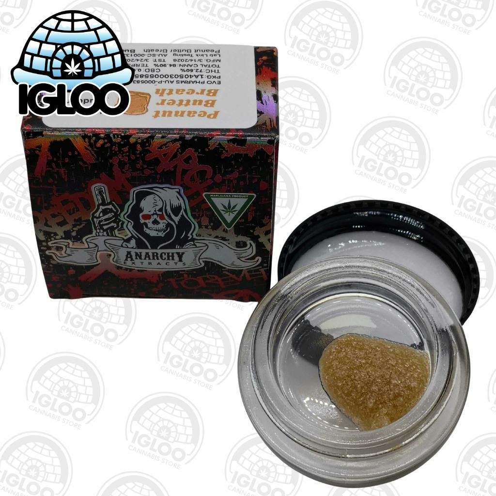 Anarchy | Pre-Packed Budder | Peanut Butter Breath 1 gram at Igloo Cannabis Store