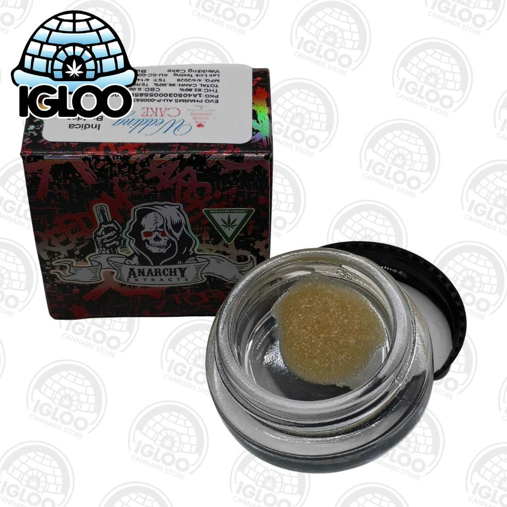Anarchy | Pre-Packed Budder | Wedding cake 1 gram at Igloo Cannabis Store