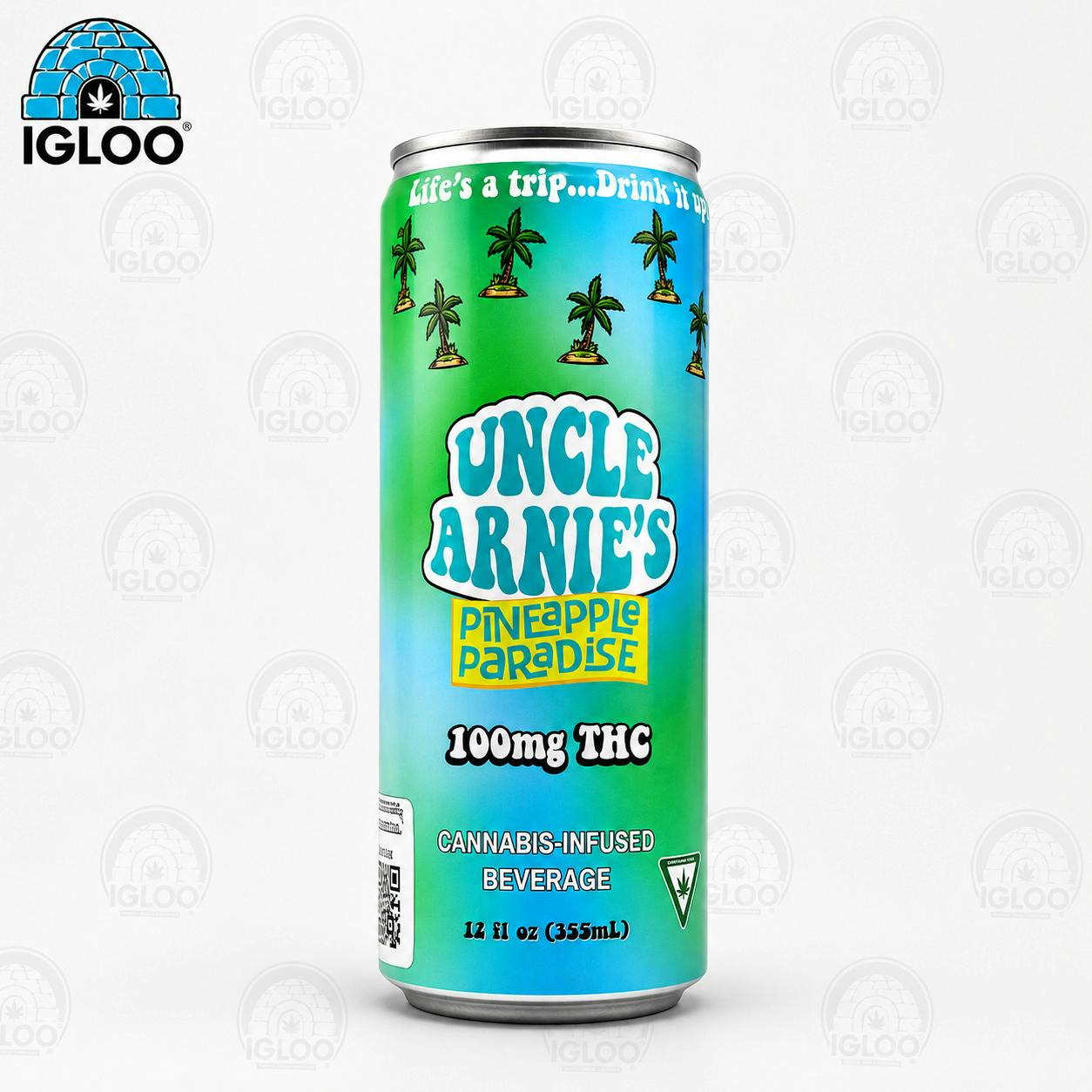 Uncle Arnie's | Beverage | Pineapple Paradise (100mg) at Igloo Cannabis Store