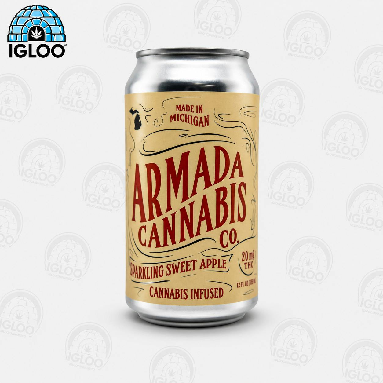 Armada Cannabis Co. | Beverage | Sparkling Sweet Apple (20mg) at Igloo Cannabis Store