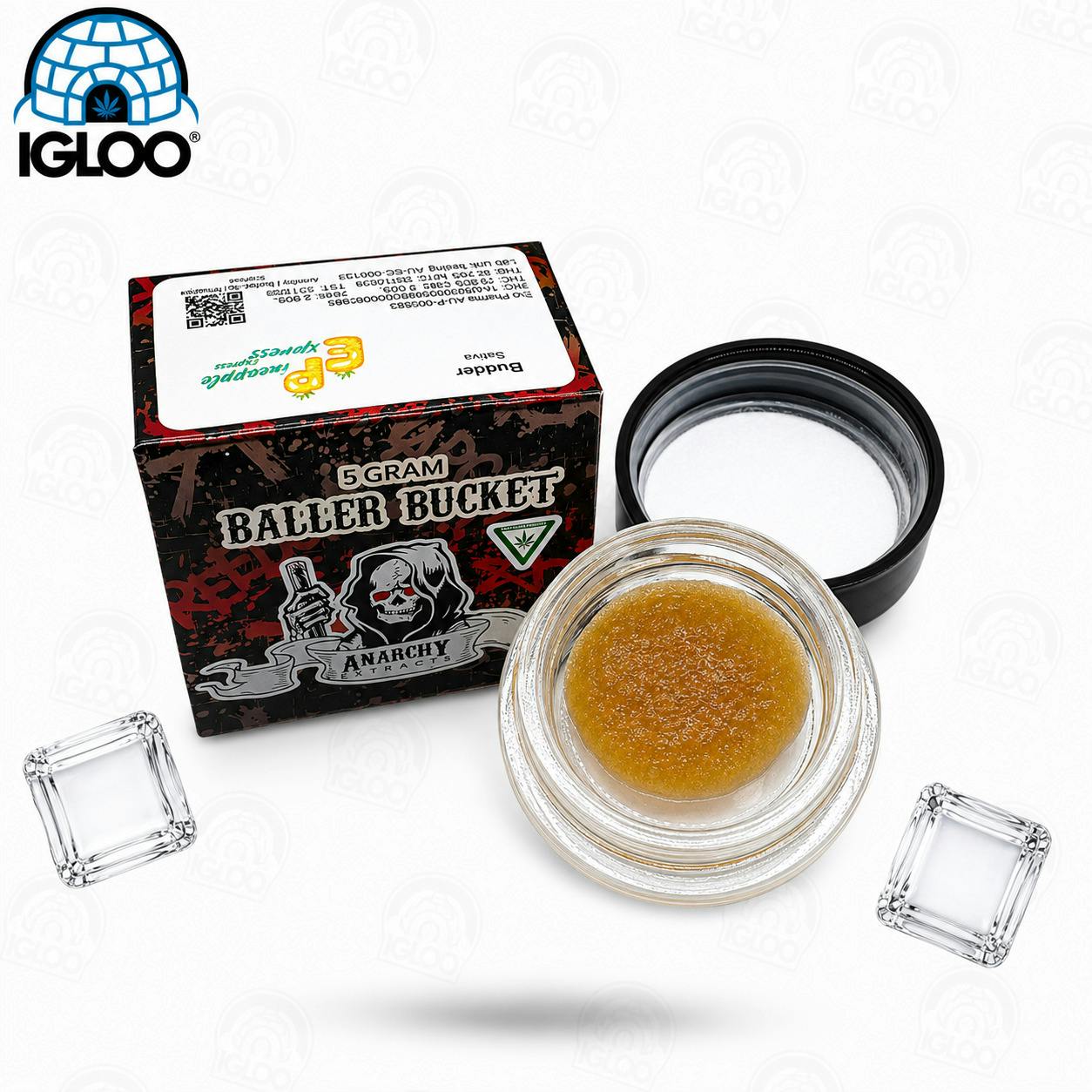 Anarchy | Pre-Packed Baller Bucket Budder | Pineapple Express 5 grams
