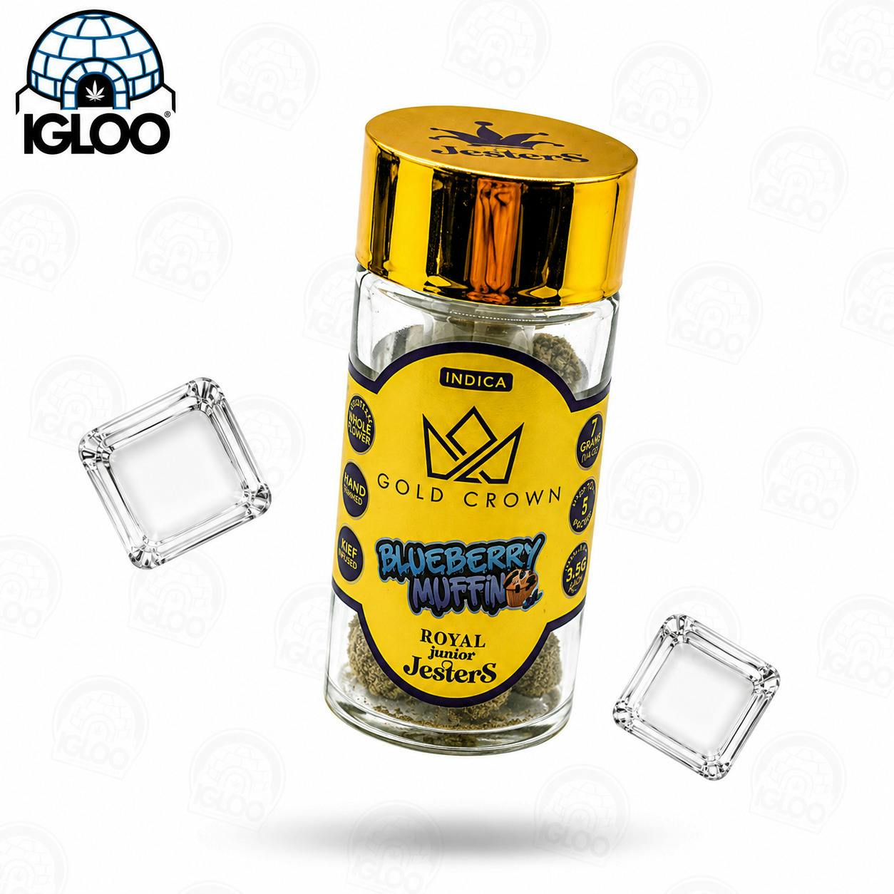 Royal Junior Jesters | Blueberry Muffin | Infused Joints | 0.7g each | 5pk by Gold Crown