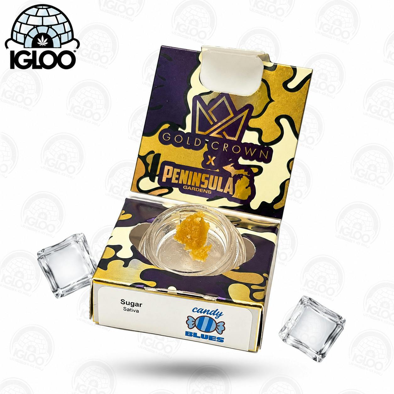 Gold Crown x Peninsula Gardens | Candy Blues | Sugar | 1g by Gold Crown