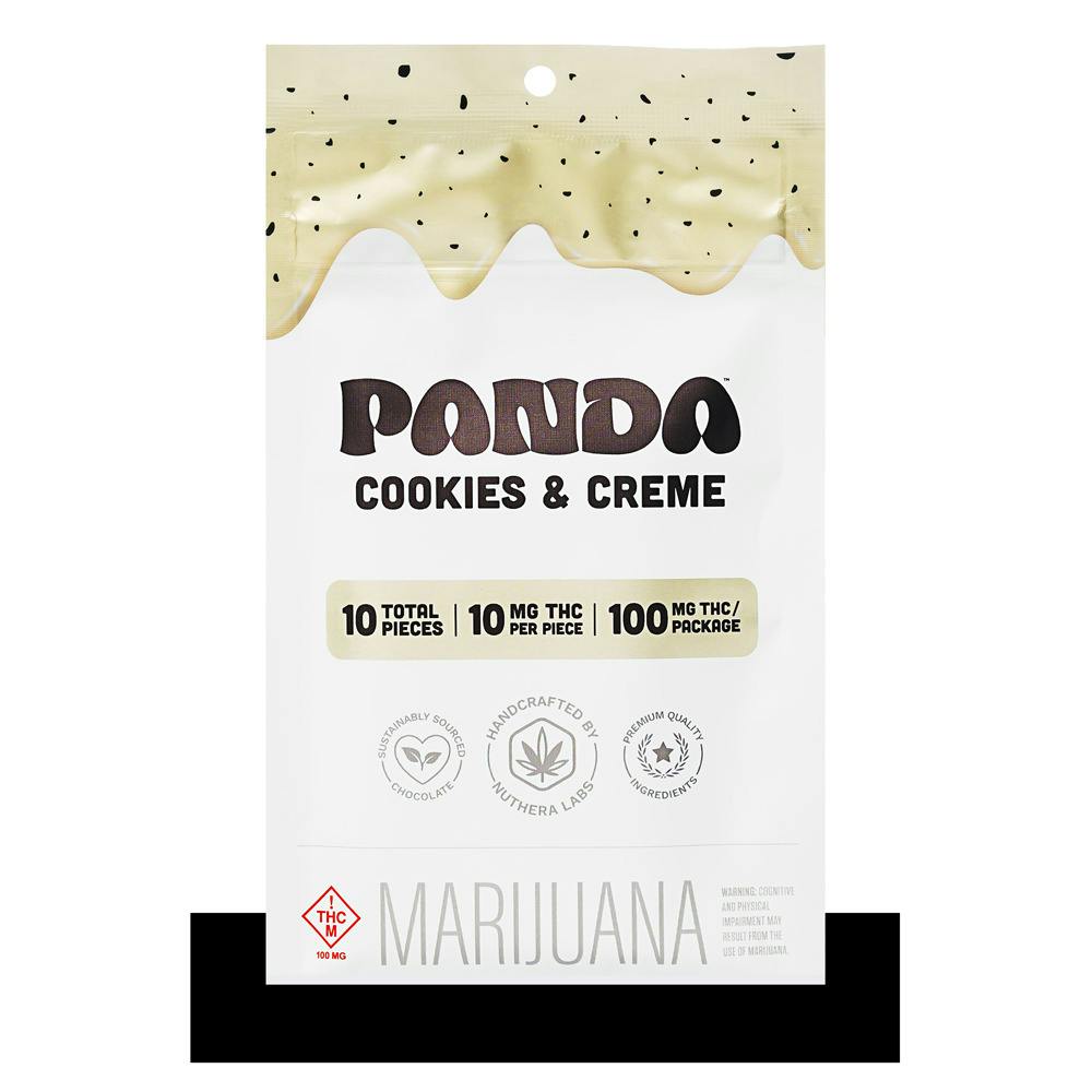 Panda: Chocolate | Cookies & Creme | 100mg | 10pk