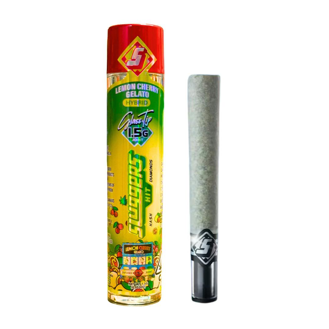 lemon cherry gelato — LEMON CHERRY GELATO HASH & DIAMOND INFUSED PREROLL