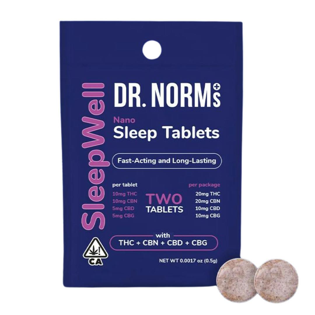 SLEEPWELL SLEEP TABLETS 2PK (10MG THC/ 10MG CBN/5MG CBD/ 5MG CBG)