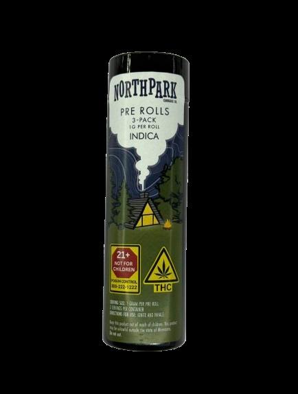 Pre-Roll | NorthPark | Bumper OG | 1g | 3 ct Indica Dominant Hybrid