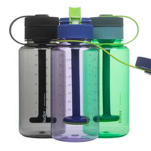 BUDSY WATER BOTTLE - ASSORTED COLORS