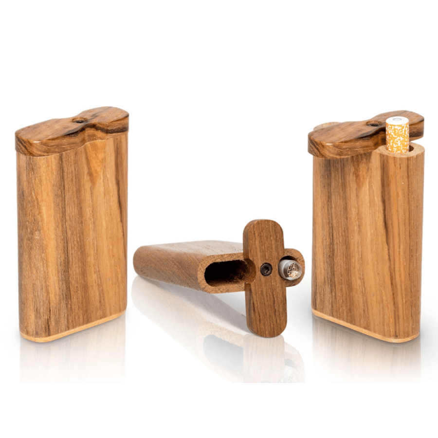 4in Wooden Dugout & Bat (Assorted Colors)