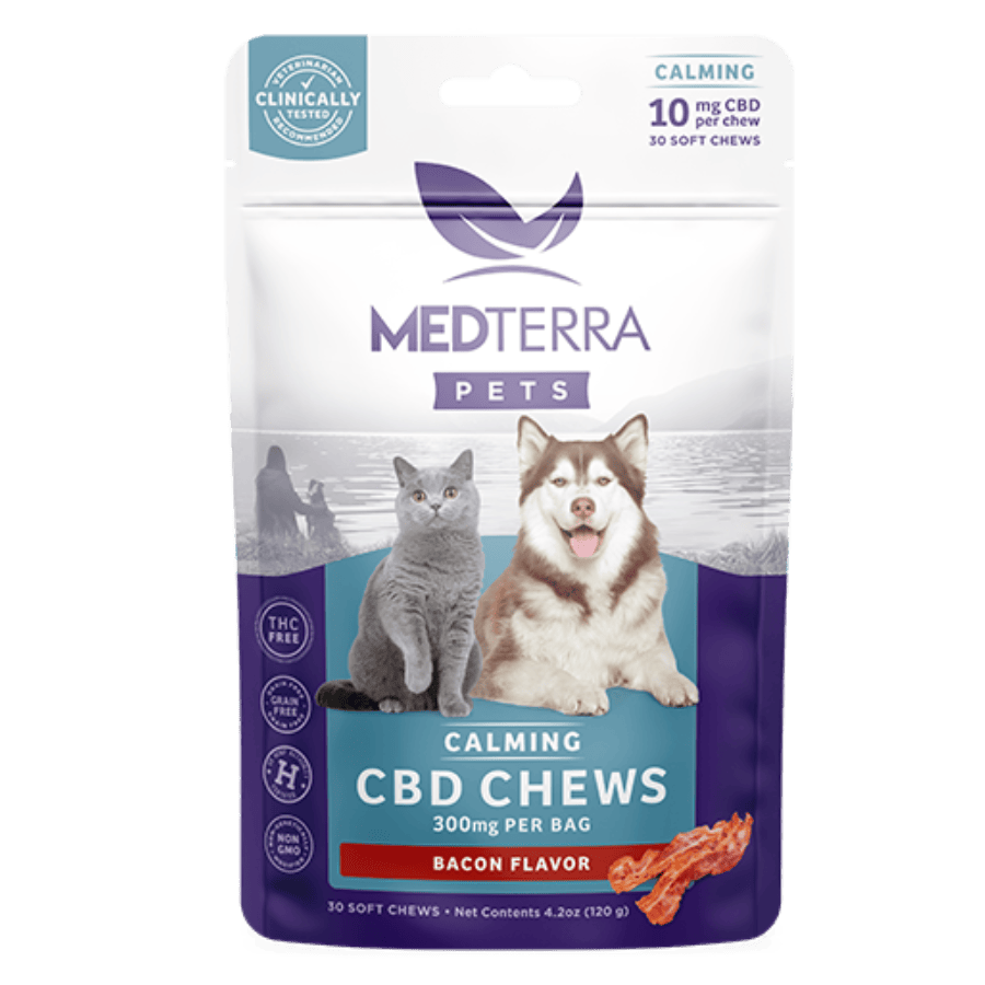 Medterra CBD Pet Chews Calming Bacon 300mg