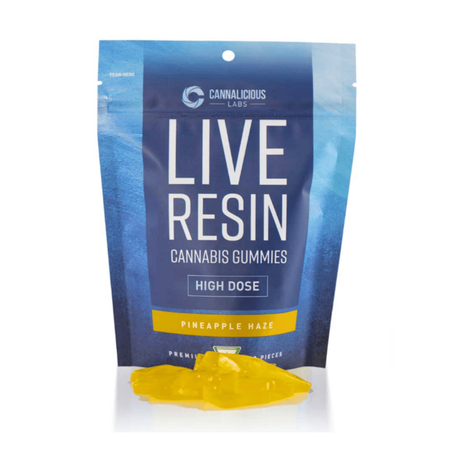 Pineapple Haze Live Resin Gummies High Dose - REC