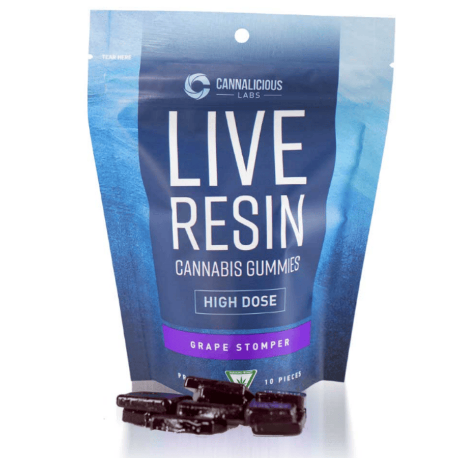 Grape Stomper Live Resin Gummies High Dose - REC