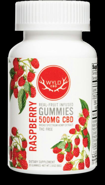 Wyld CBD Raspberry Gummies 500mg CBD