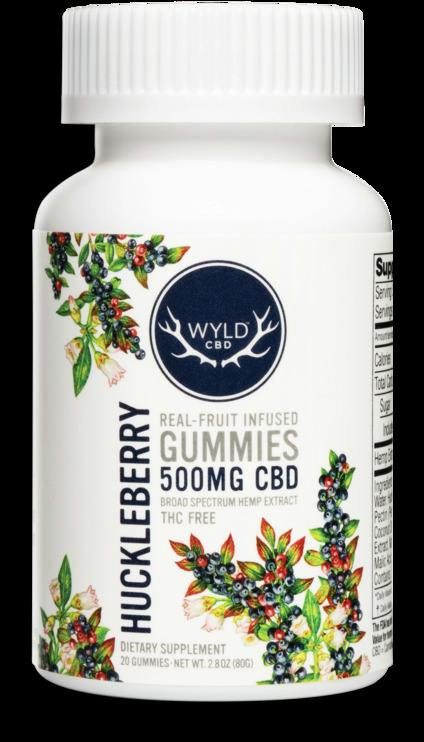 Wyld CBD Huckleberry Gummies 500mg CBD
