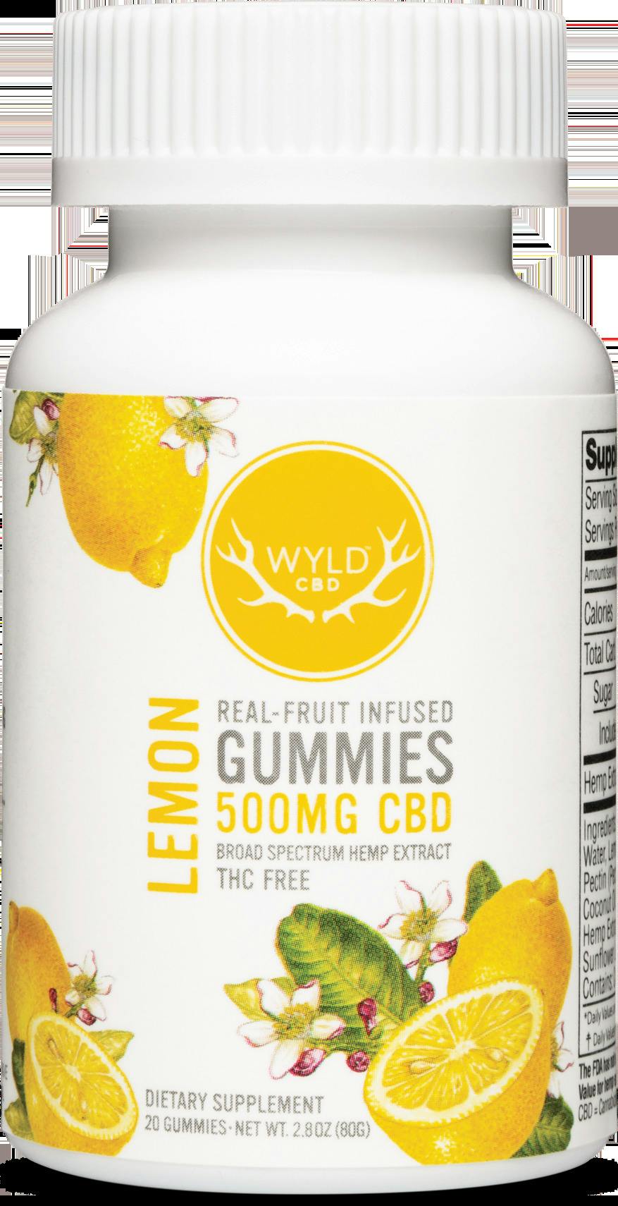 Wyld CBD Lemon Gummies 500mg CBD