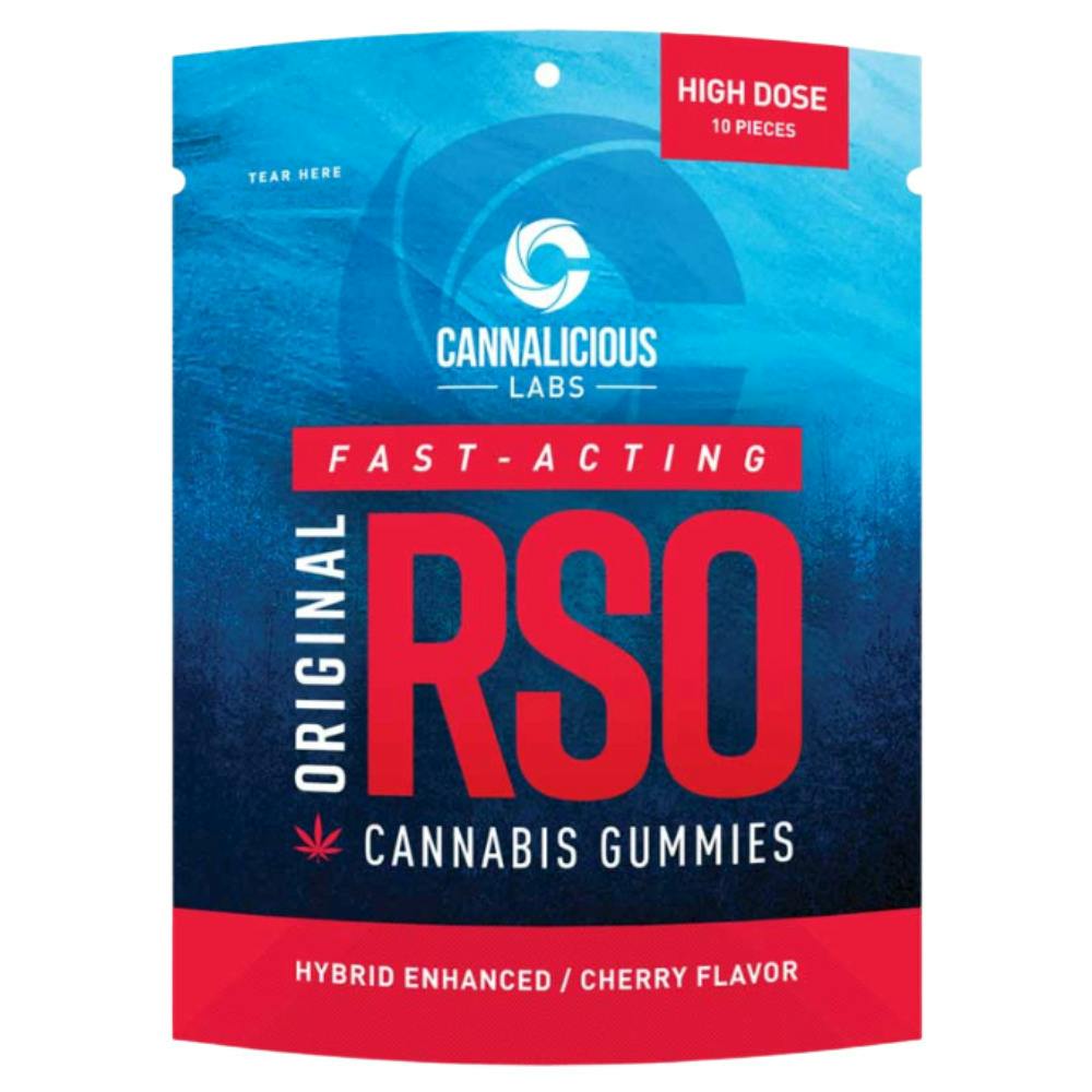 Cannalicious RSO Cherry Hybrid Gummies 200mg THC