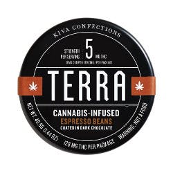 Kiva Confections Terra Espresso Bites 100mg THC
