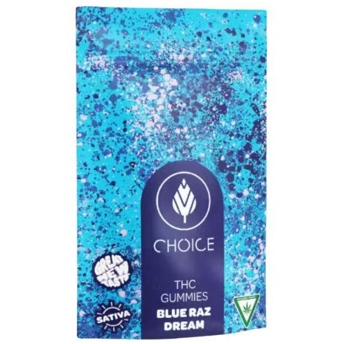 Choice Blue Raz Dream Sativa Soft Chews 200mg THC at The Fire Station - Ishpeming