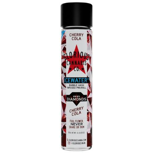 Glorious Cannabis Cherry Cola Diamond Bubble Hash Infused Pre-Roll 3 Pack