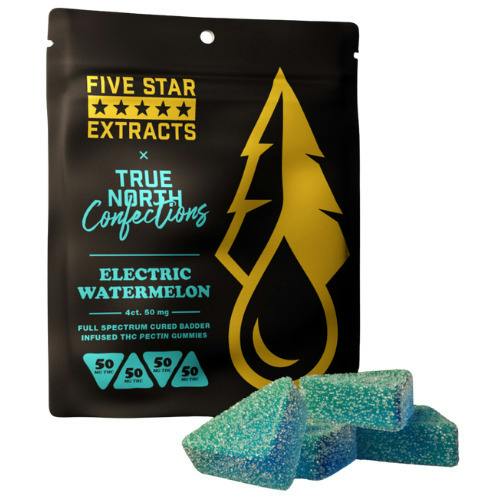 Five Star Extracts Electric Watermelon Full Spectrum Vegan Gummies 200mg THC