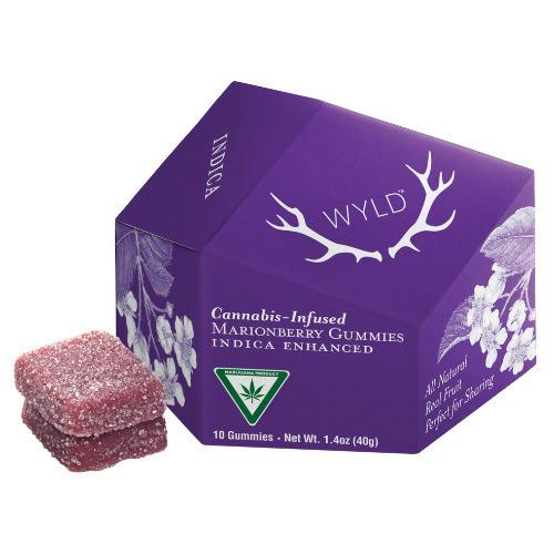 Wyld Marionberry Indica Gummies 100mg THC