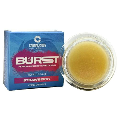 Cannalicious Strawberry Hybrid Flavor Infused Cured Resin Baller Jar